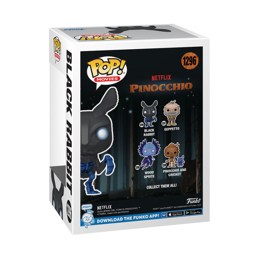 Funko Pop Black Rabbit #1296 van Netflix Pinocchio