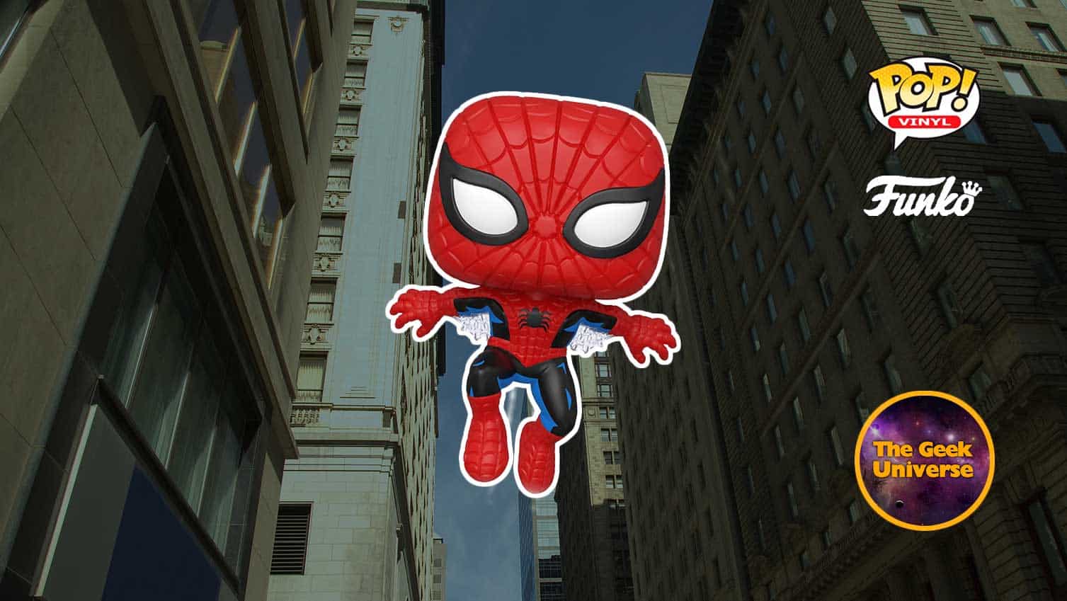 Funko Pop! Marvel Spider-Man Prima Apparenza Diamond Glitter - Edizione Limitata Con Protettore