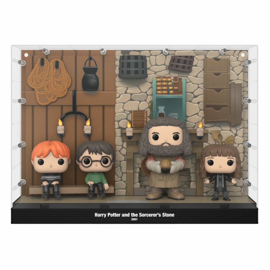 Funko Moment Hagrids Hut #04 met Ron Hagrid Harry en Hermione