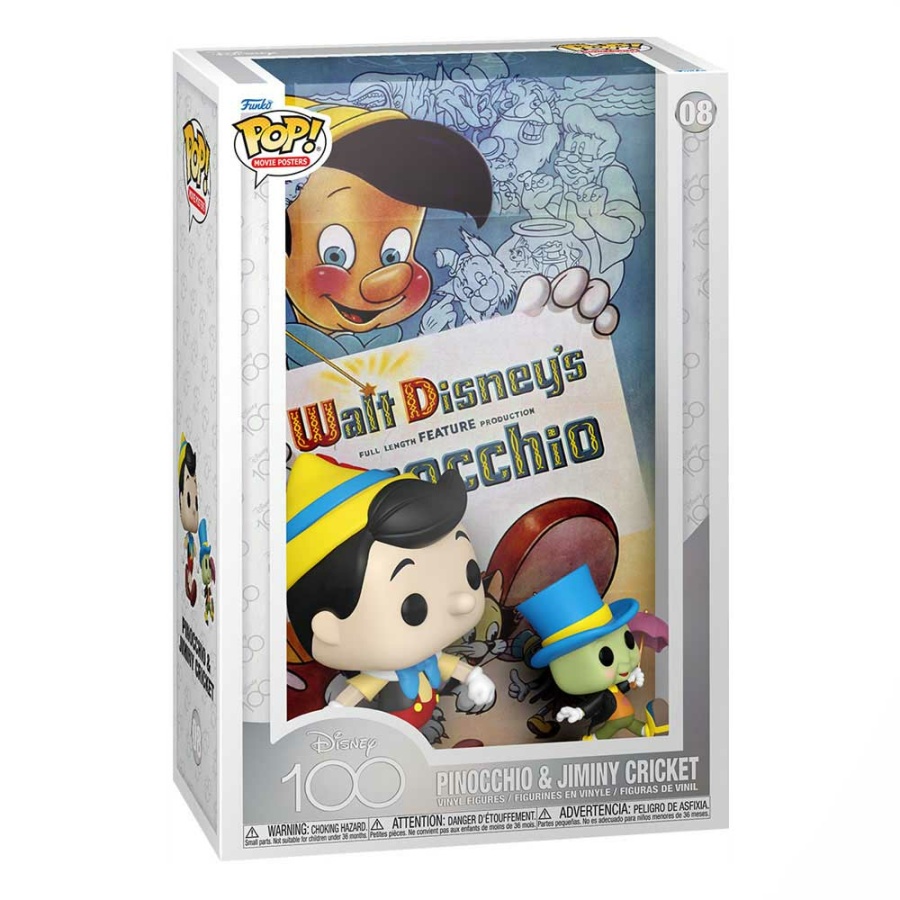Funko Pinocchio & Jiminy Cricket Pop! Movie Poster Disney