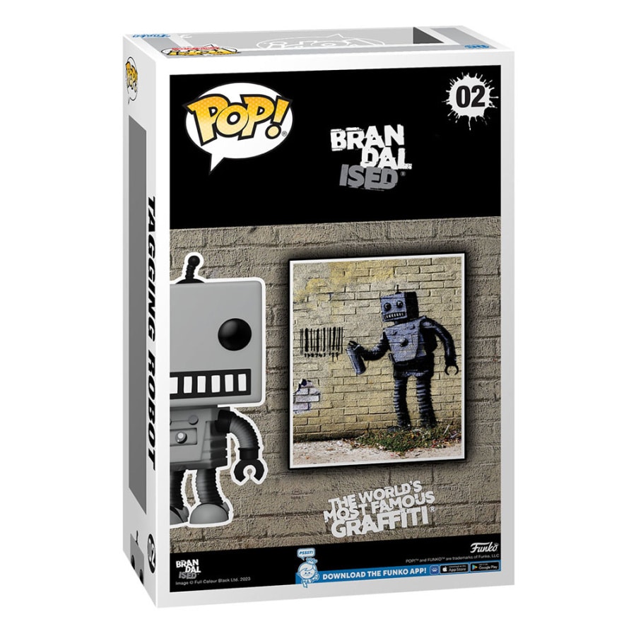 Funko Tagging Robot #02 Banksy Brandalised Street Art