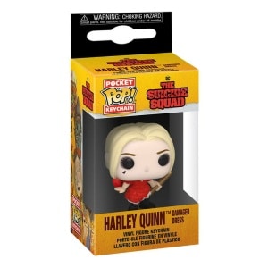 Pop! Keychain Harley Quinn Damaged Dress Sleutelhanger Harley Quinn Suicide Squid DC Comics