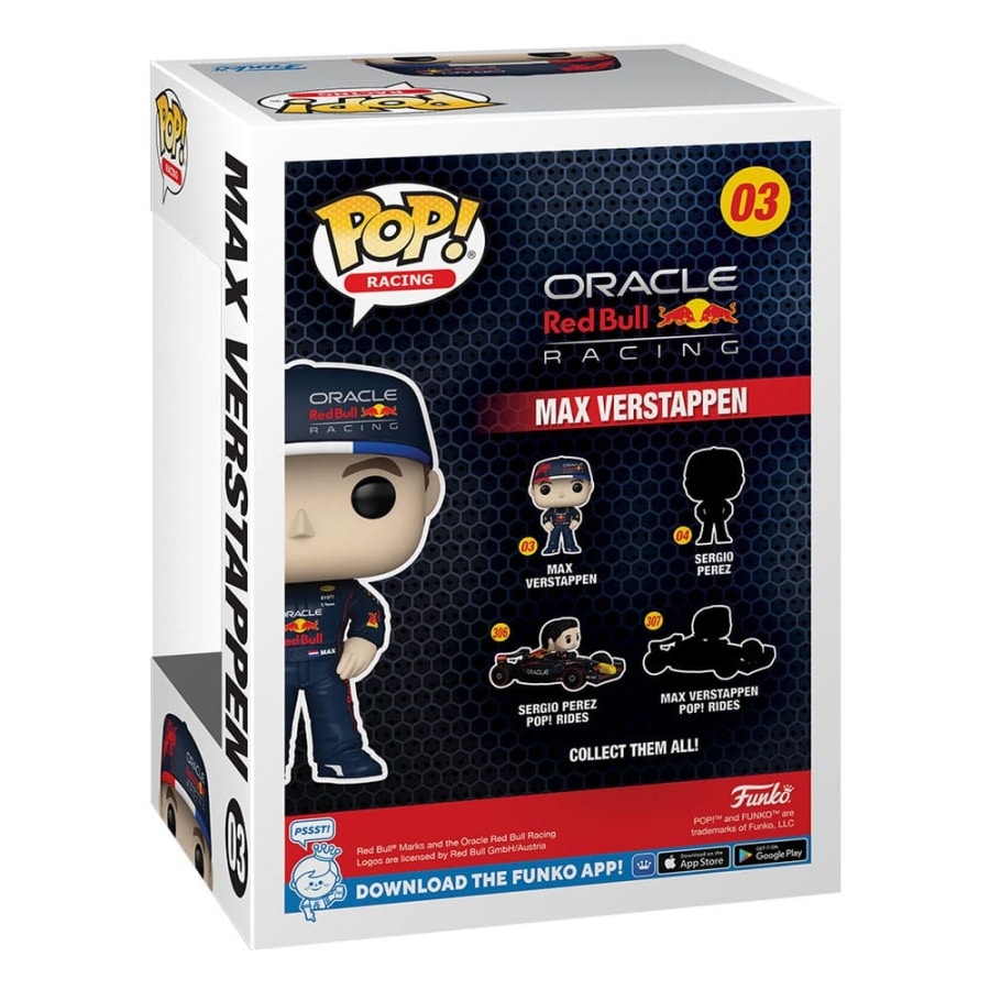 Funko Pop Max Verstappen #03 Red Bull Oracle Racing formula one