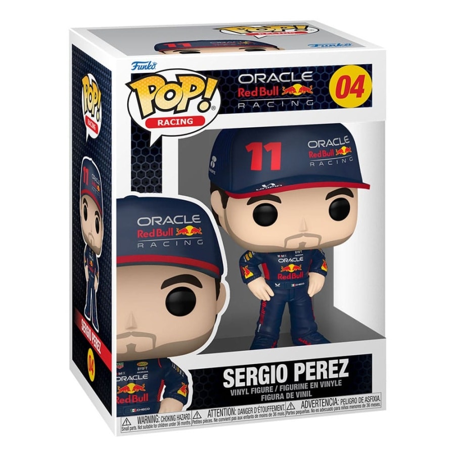 Funko Pop Sergio Perez #04 Red Bull Formula 1 Oracle Racing