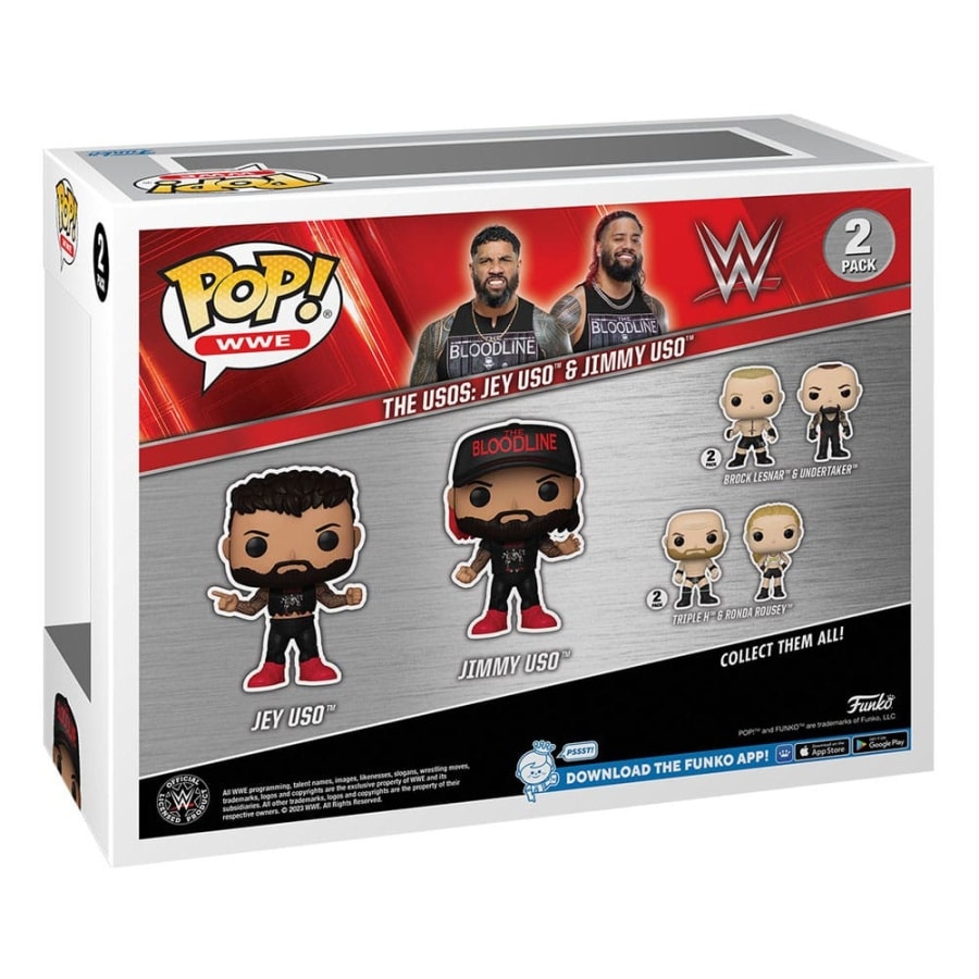 Funko Pop The Usos- Jey Uso and Jimmy Uso WWE 2-pack