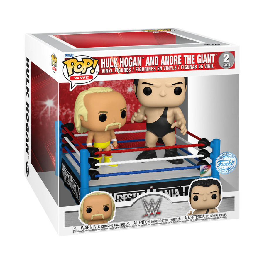 Funko Pop Hulk Hogan & Andre the Giant 2-Pack Wrestlemania III Exclusive