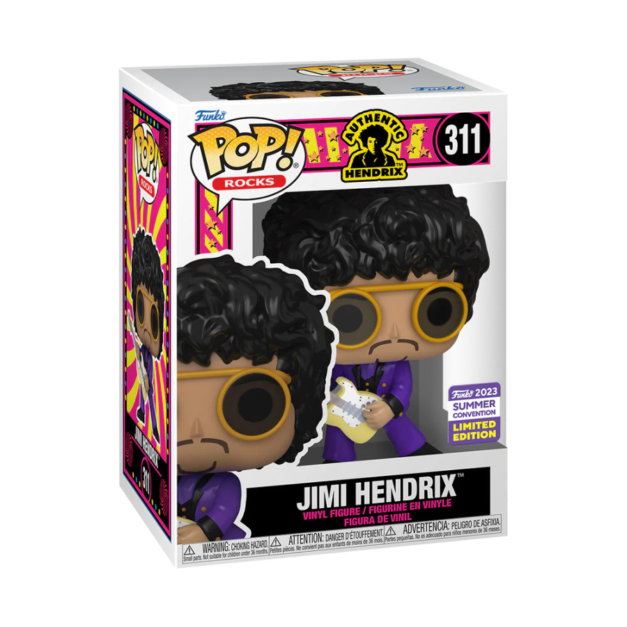 Funko Pop Jimi Hendrix #311 Authentic Jimi SDCC 2023 Comic Con Exclusive