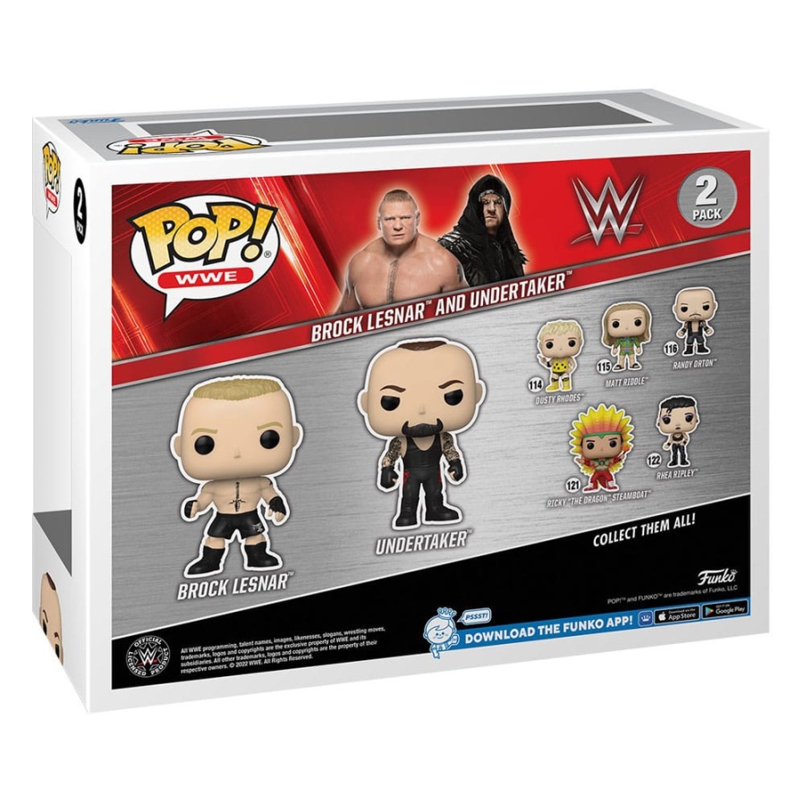 Funko Pop Brock Lesnar And Undertaker 2-Pack WWE Wrestling