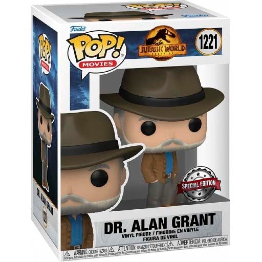 Funko Pop Dr. Alan Grant #1221 Special Edition Jurassic Park