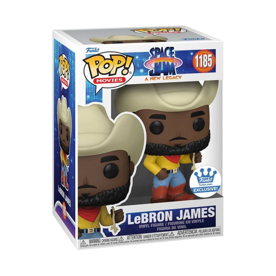 Funko Pop LeBron James #1185 van de Looney Tunes film Space Jam A New Legacy.