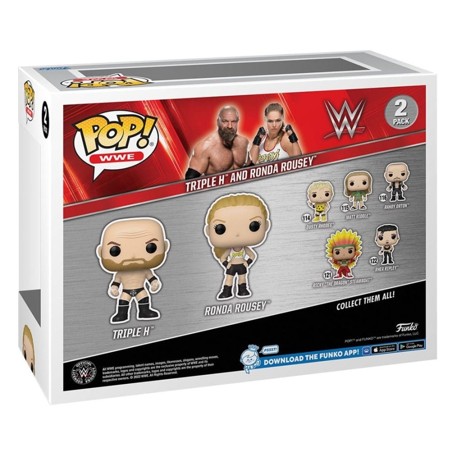 Funko Pop Triple H And Ronda Rousey 2-Pack