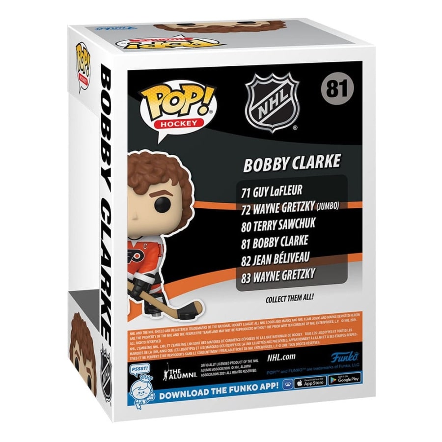 Funko Pop Bobby Clarke #81 NHL Philadelphia Flyers