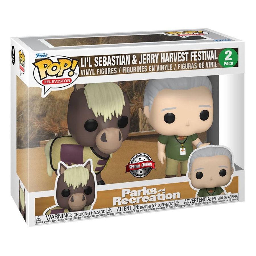 Funko Pop Lil Sebastian & Jerry Harvest Festival 2-Pack (Parks & Recreation)