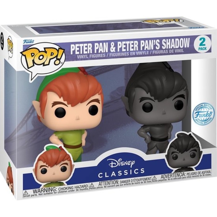 Funko Pop Peter Pan & Peter Pan's Shadow 2-Pack Exclusive