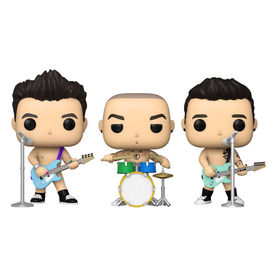 Tom Delonge Mark Hoppus Travis Barker Funko Pop Blink 182 (What's My Age Again) 3-Pack