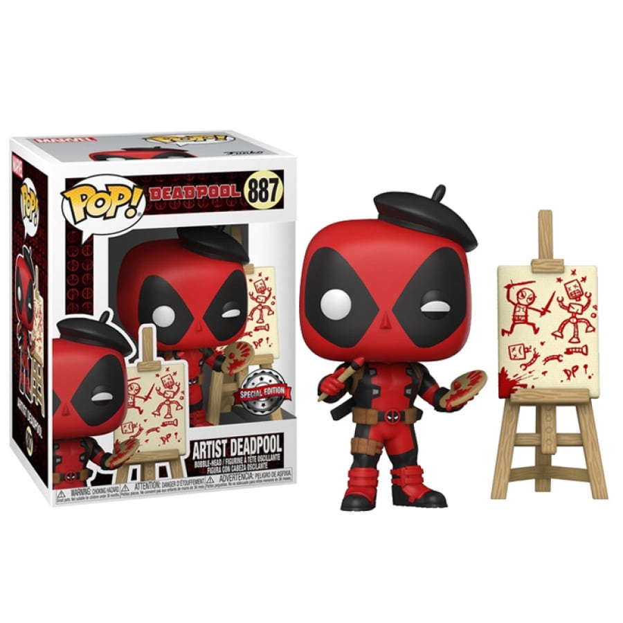 Funko Pop Artist Deadpool #887 Marvel Exclusive