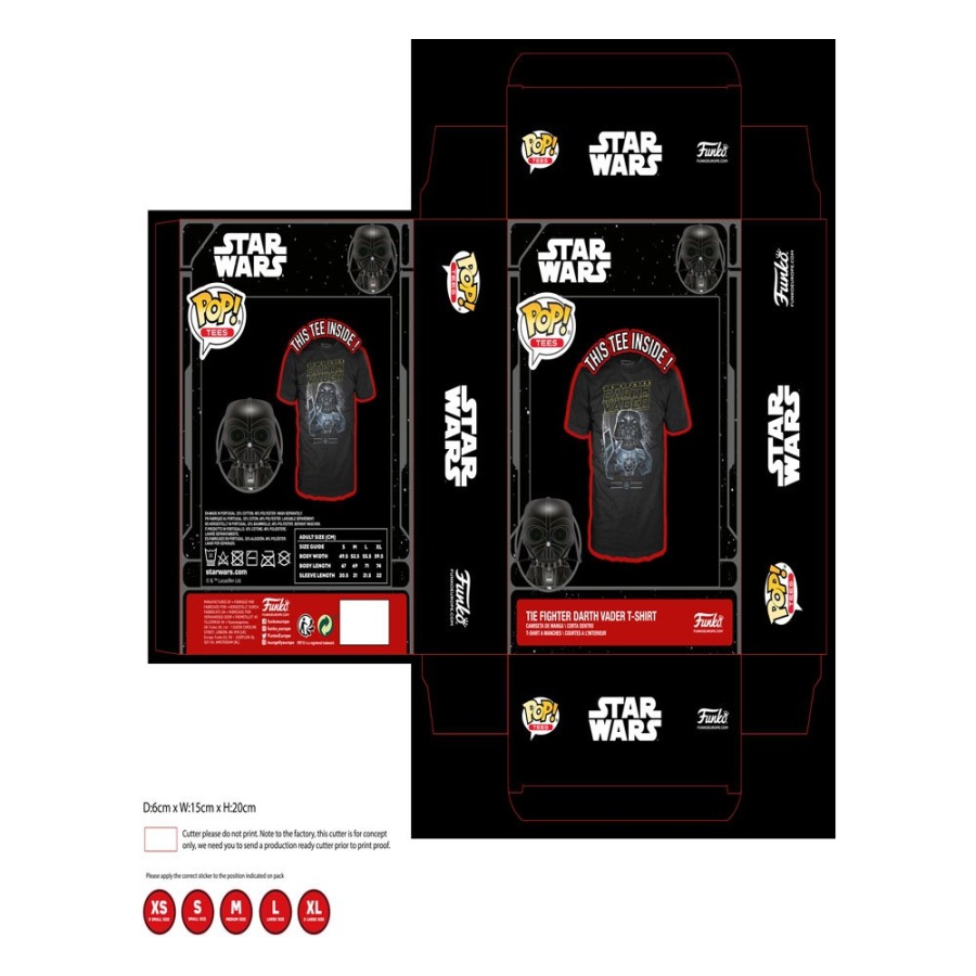 Pop Tee Darth Vader The Fighter Star Wars (M)